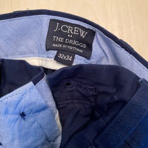 JCrew men’s blue driggs chinos pants 32x34